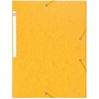 50 Exacompta Sammelmappen "Scotten", 425 g/m², DIN A4, Gummizug, 3 Klappen, gelb