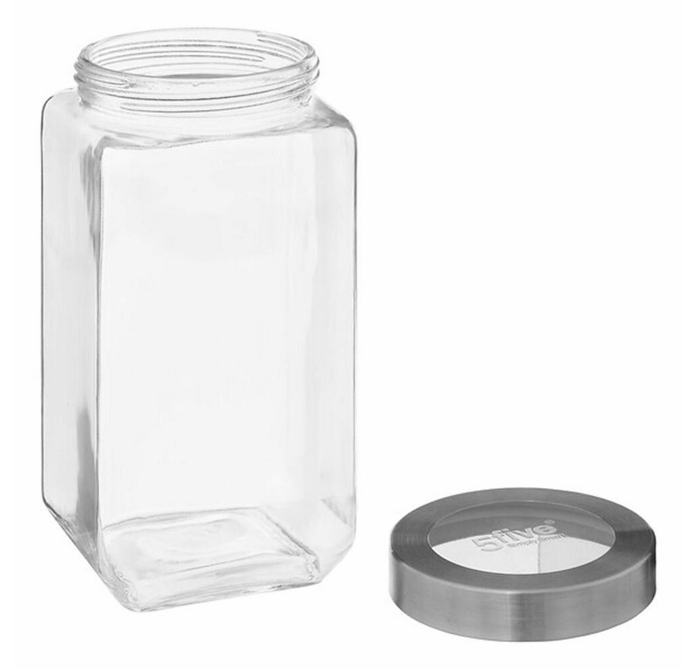 5five Simply Smart Einmachglas Miro 2 L, Glas, Stahl, Acryl – Bild 2 von 2