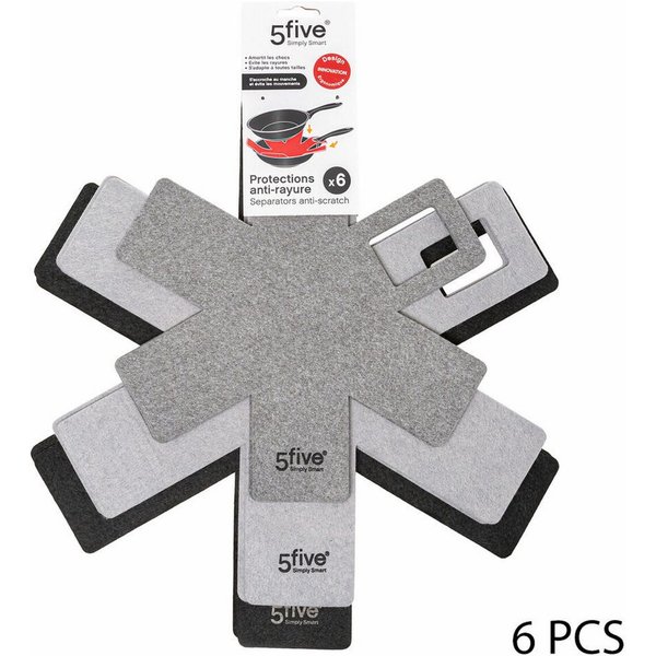 5five Simply Smart Pfannenschoner 6er-Set, Set, 6-tlg.