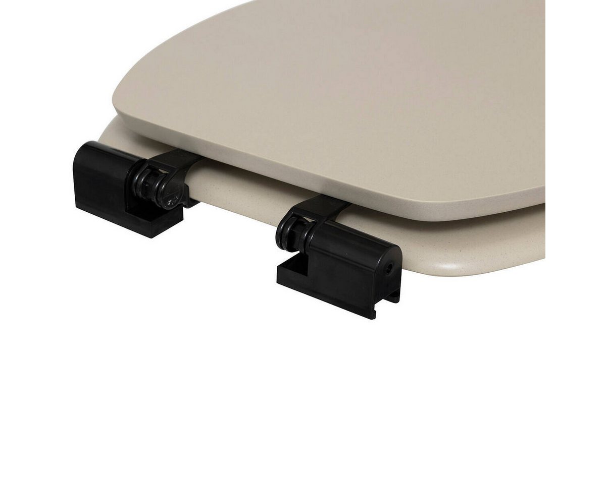 5five Simply Smart WC-Sitz Leise schließender Toilettensitz ONYX, 37,5 x 49,9 x 5,2 cm – Bild 3 von 5