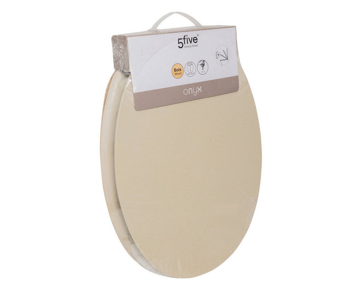 5five Simply Smart WC-Sitz Leise schließender Toilettensitz ONYX, 37,5 x 49,9 x 5,2 cm – Bild 5 von 5