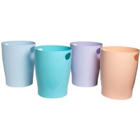8 Exacompta Papierkörbe Ecobin "Aquarel", 15 l, sortiert