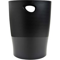 8 Exacompta Papierkörbe Ecobin "ECOBlack", 15 l, schwarz