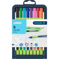 8 Schneider Fineliner "Line Up" farbsortiert