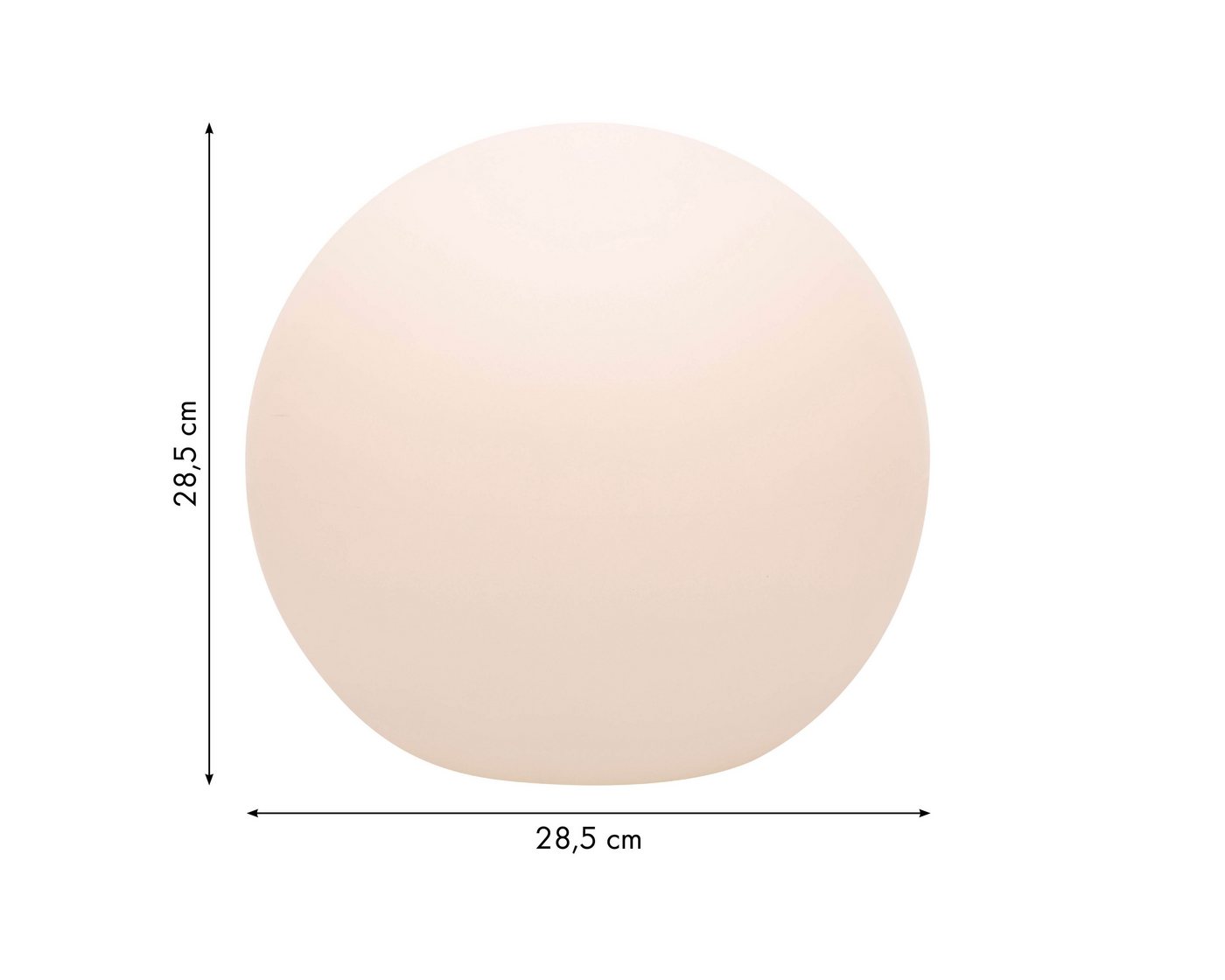 8 seasons design LED Kugelleuchte Shining Globe, Kugellampe für außen (Garten, Terrasse, Balkon), LED wechselbar, E27-Fassung, warmweißes Licht, Dekolampe – Bild 3 von 5