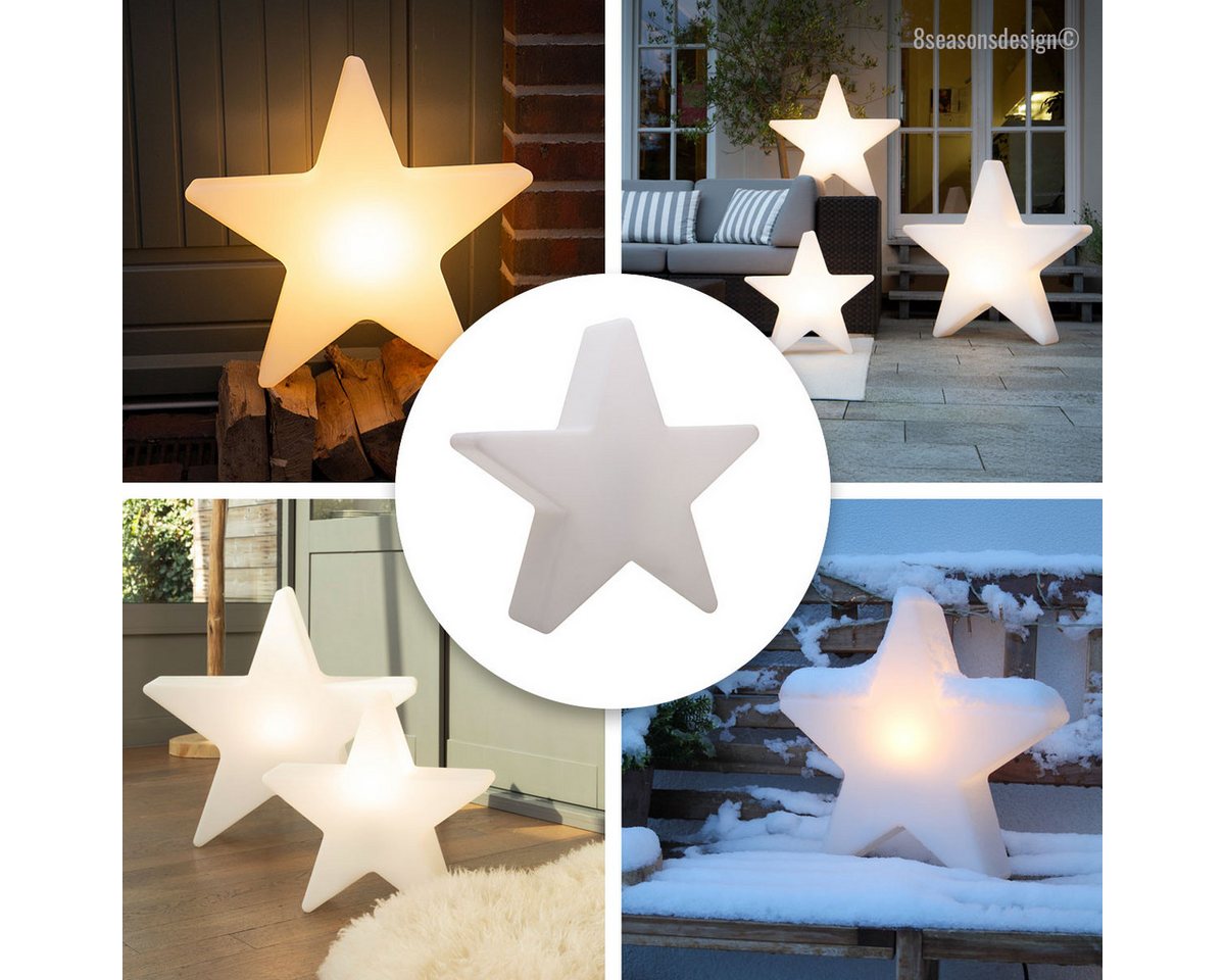 8 seasons design LED Stern Shining Star, LED wechselbar, 40 cm, weiß, In- und Outdoor – Bild 3 von 5