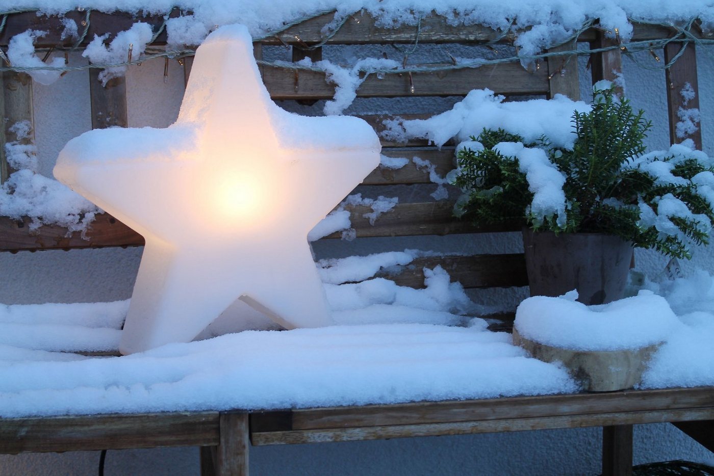 8 seasons design LED Stern Shining Star, LED wechselbar, 40 cm, weiß, In- und Outdoor – Bild 5 von 5