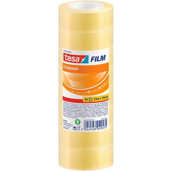 8 tesa Klebefilm 'budget', 19 mm x 33 m