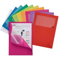 8 x 50 Exacompta Fenstermappen "Forever", 130 g/m², DIN A4, sortiert
