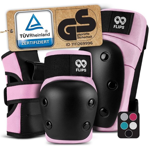 99FLIPS Protektoren-Set DIVE Protektoren Set Erwachsene Skateboard Inline Skates, Longboard (Protektoren Set Skateboard Erwachsene, 6-tlg., Inliner Schoner Knie