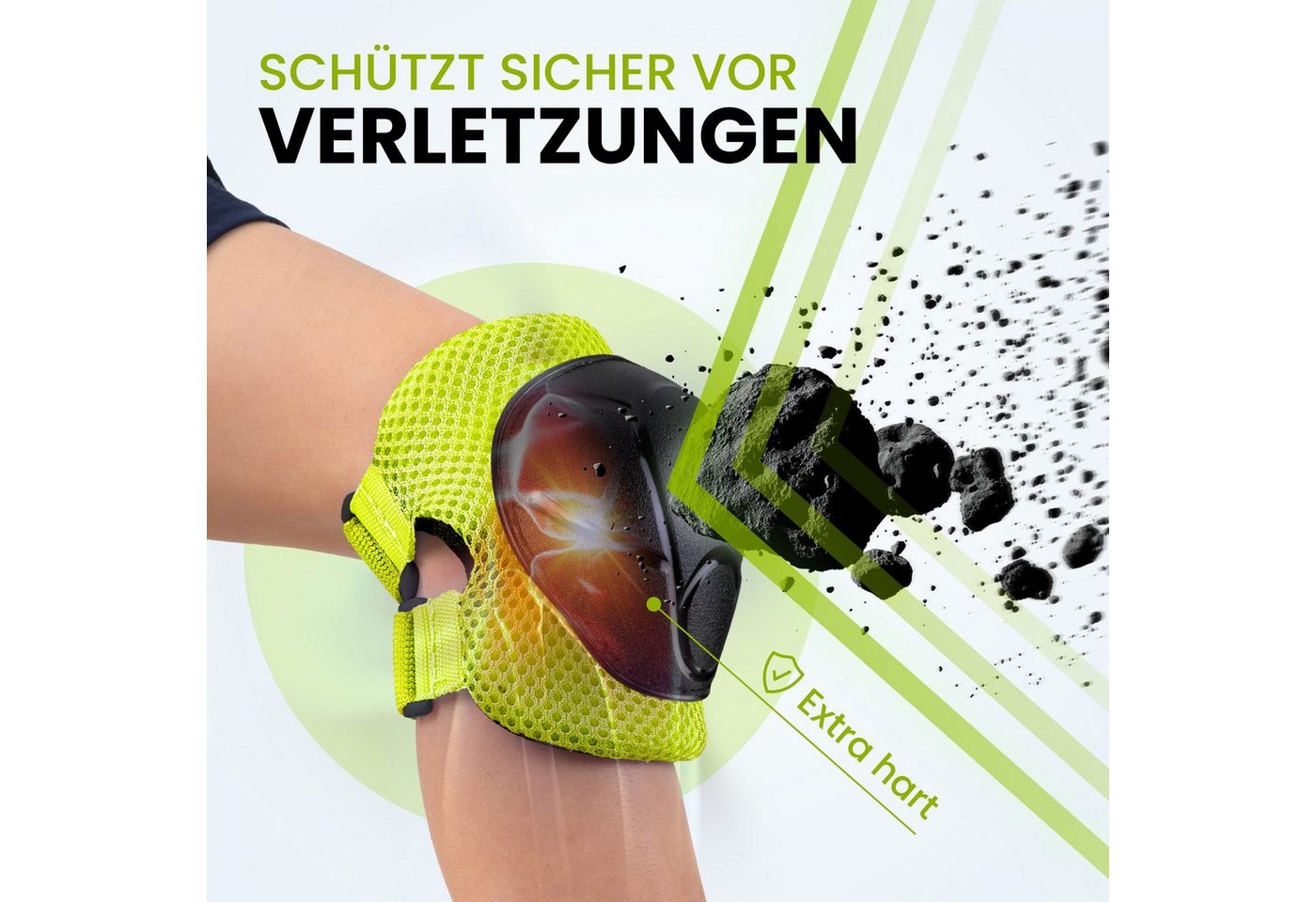 99FLIPS Protektoren-Set Schoner Inliner skates Kinder Set Skateboard Protektoren Schützer (Knieschoner Kinder Schutzausrüstung für Rollschuhe & Skateboard, 6-tl – Bild 4 von 5