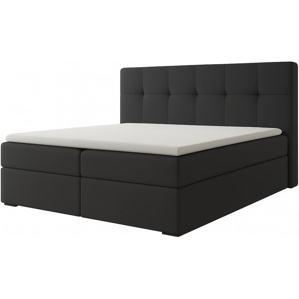 A&J MöbelLand GmbH Boxspringbett REF mit Bettkasten, Topper und gepolstertem Kopfteil. (Boxspringbett mit Bettkasten und gepolstertem Kopfteil. Inclusive Topper