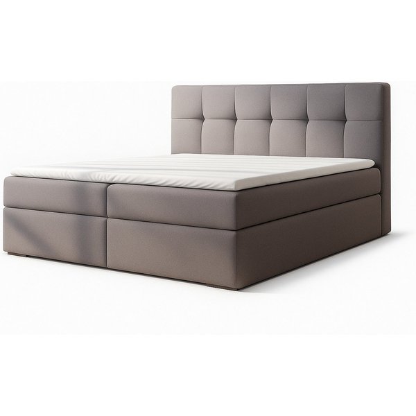 A&J MöbelLand GmbH Boxspringbett REF mit Bettkasten, Topper und gepolstertem Kopfteil. (Boxspringbett mit Bettkasten und gepolstertem Kopfteil. Inclusive Topper