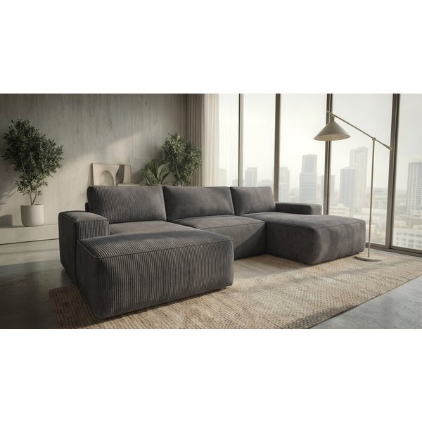 A&J MöbelLand GmbH Ecksofa EINAR mit Schlaffunktion, Bonellfederkern und Bettkasten, TOP ANGEBOT!
