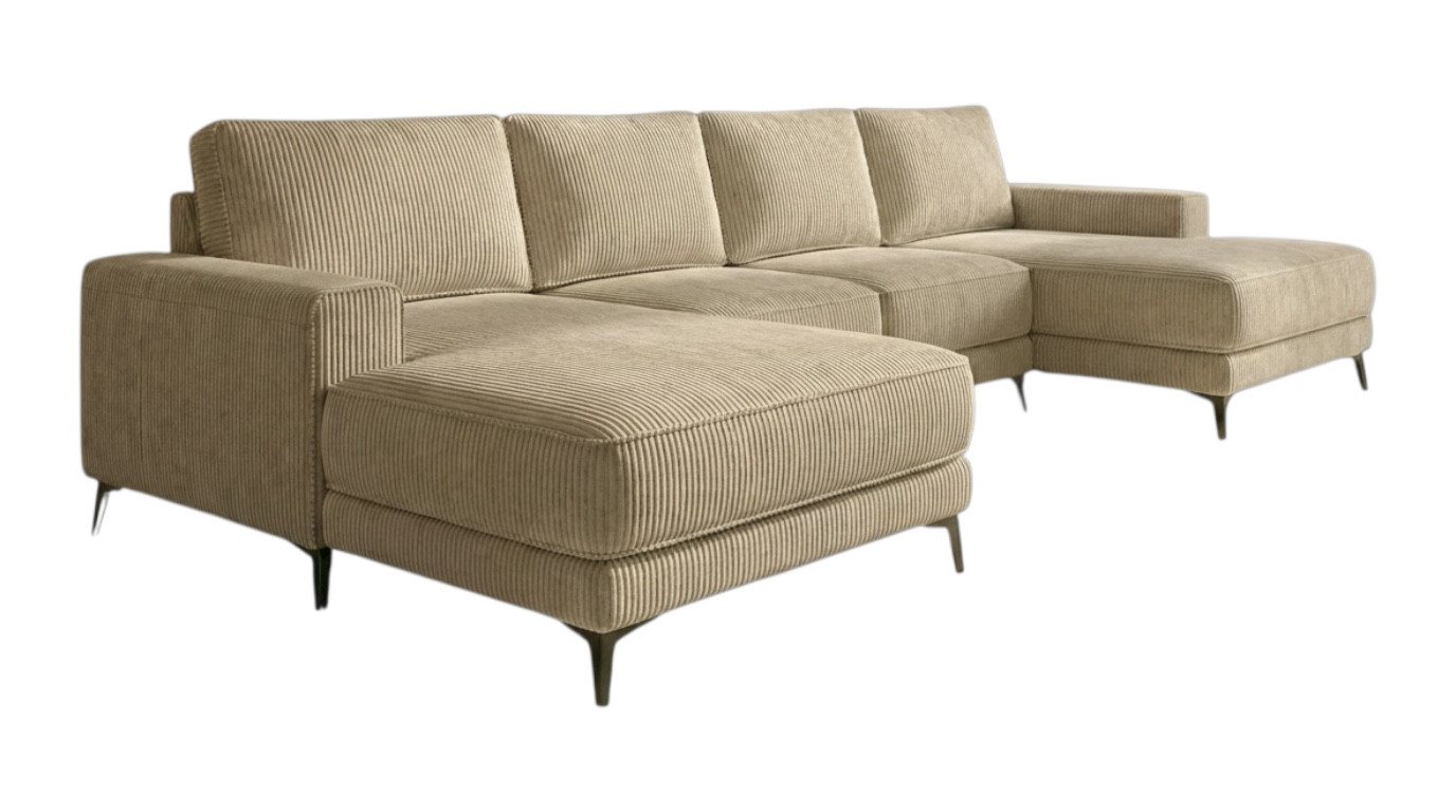 A&J MöbelLand GmbH Ecksofa VALTOR mit Schlaffunktion, Bonellfederkern und Bettkasten, TOP ANGEBOT! – Bild 3 von 5