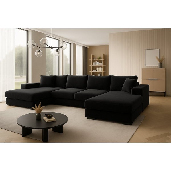 A&J MöbelLand GmbH Ecksofa VIENA 328x182 cm mit Schlaffunktion, Bonellfederkern und Bettkasten, TOP ANGEBOT!