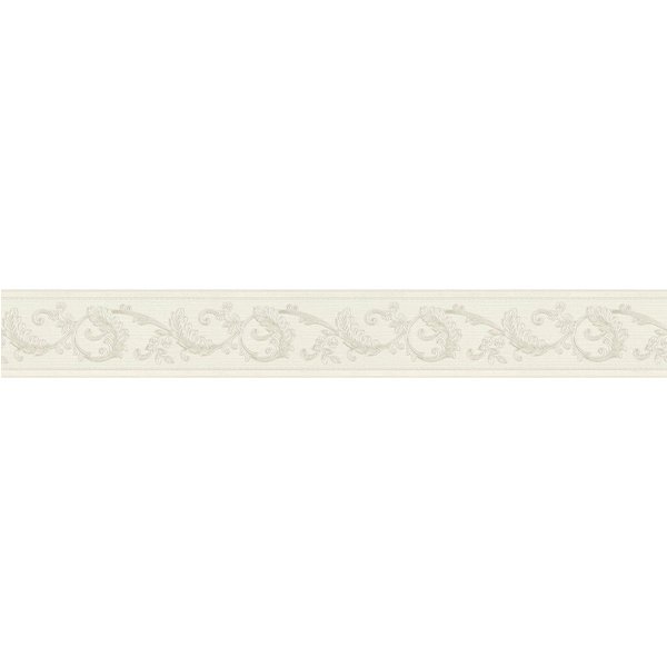 A.S. Création Bordüre Only Borders, glatt, Barock, gemustert, ornamental, Designer Tapete Bordüre Glitzereffekt Borte Wohnzimmer Schlafzimmer