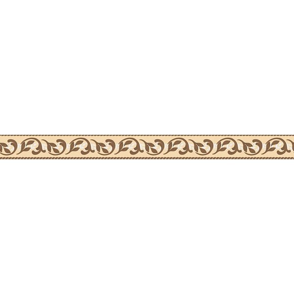 A.S. Création Bordüre Only Borders, aufgeschäumt, gemustert, Retro, Motiv, Uni Tapete Bordüre Modern Metallic floral selbstklebend Design Optik