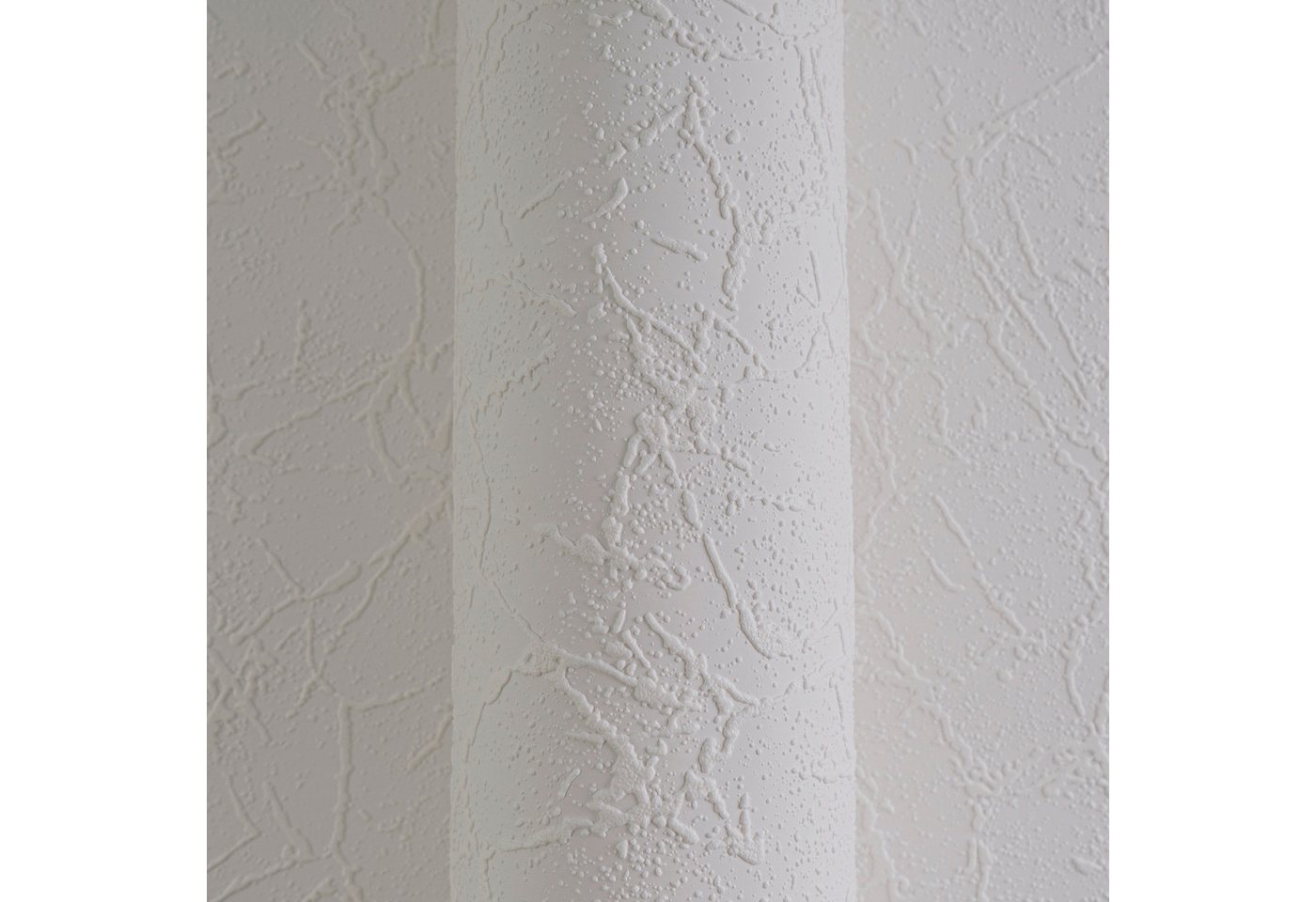 A.S. Création Strukturtapete Simply White, strukturiert, einfarbig, uni, unifarben, Tapete einfarbig Tapeten Wohnzimmer Schlafzimmer Küche Flur Design – Bild 5 von 5