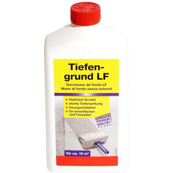 A.S. Création Tiefengrund LF, für innen und außen, starke Tiefenwirkung, 1 L