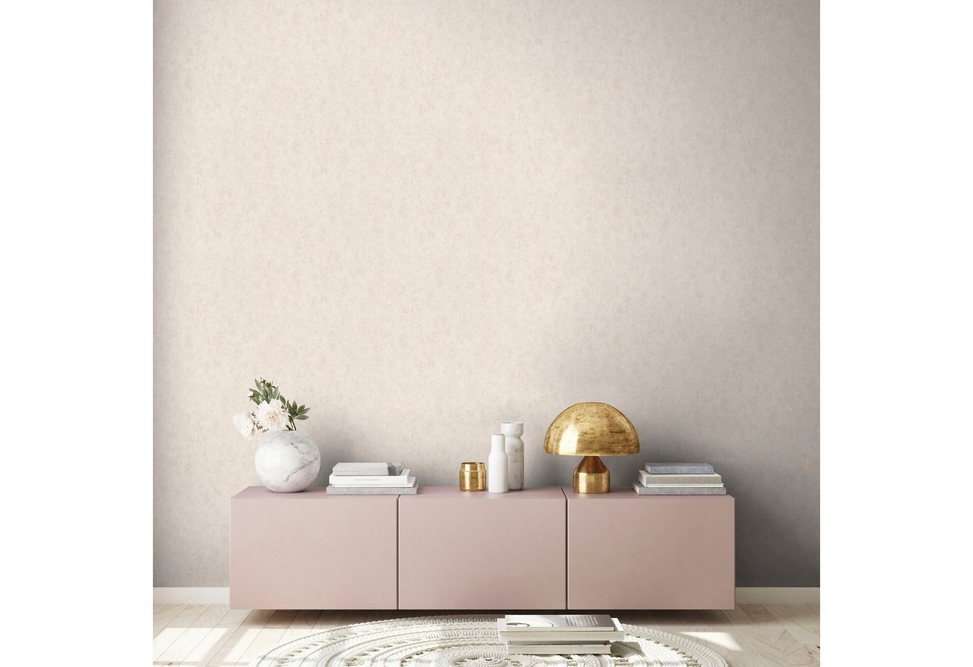A.S. Création Vliestapete Hygge, glatt, einfarbig, unifarben, Ton-in-Ton, Tapete einfarbig Tapete Uni Tapeten Wohnzimmer Schlafzimmer Küche Flur – Bild 5 von 5