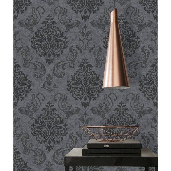 A.S. Création Vliestapete Memory, leicht strukturiert, Barock, gemustert, ornamental, Tapete Barock Tapeten Wohnzimmer Schlafzimmer Küche Flur Design Optik