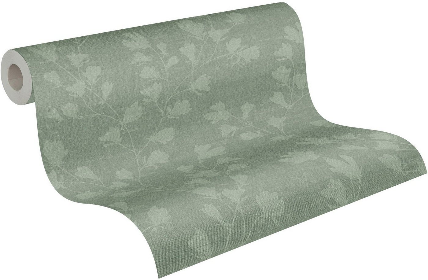 A.S. Création Vliestapete Nara Blätterranke, leicht strukturiert, matt, gemustert, neutral, (1 St), Tapete Natur Tapeten Wohnzimmer Schlafzimmer Küche modern De – Bild 2 von 5