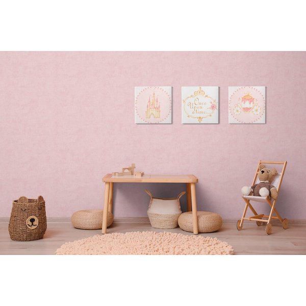 A.S. Création Vliestapete Uni Modern Textil Optik Rosa 77178-4 Lilly + Luis AS Creation