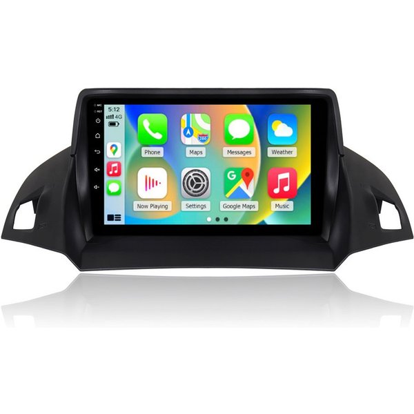 A-Sure 9" CarPlay Android 15 Ford Kuga C-Max MK2 2012-2018 GPS Autoradio (RDS, Android Auto, Bluetooth, Digitalradio (DAB), FM RADIO, WIFI, CARPLAY, SWC)
