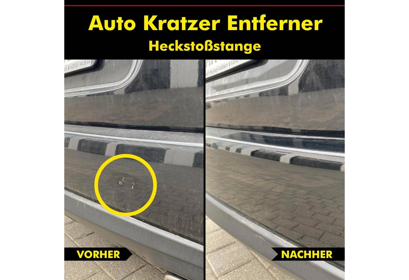 ABACUS Auto Kratzer Entferner Lackkratzer Entferner Autopolitur (entfernt leichte Kratzer, farbvertiefend), Für alle Farben geeignet – Bild 2 von 3