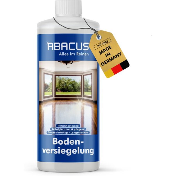 ABACUS Bodenversiegelung Holzbodenversiegelung, Parkettversiegelung, Laminatversiegelung, Rutschhemmend mit Seidenmattem Glanz