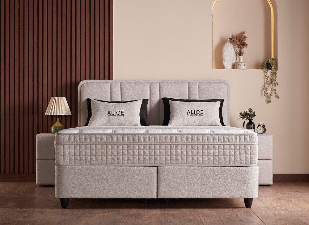 abc bedding Boxspringbett Alice Stauraumbett - Boxbett mit Bettkasten - Komfortbett, Funktionsbett mit Bettkasten – Bild 2 von 5