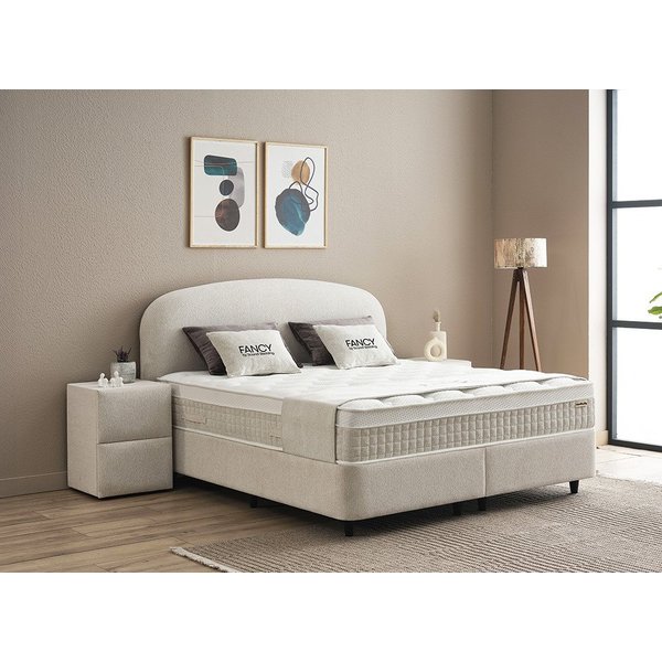 abc bedding Boxspringbett FANCY - Luxus Stauraumbett - Doppelbett 140x200 bis 180x200 cm, Funktionsbett mit Bettkasten