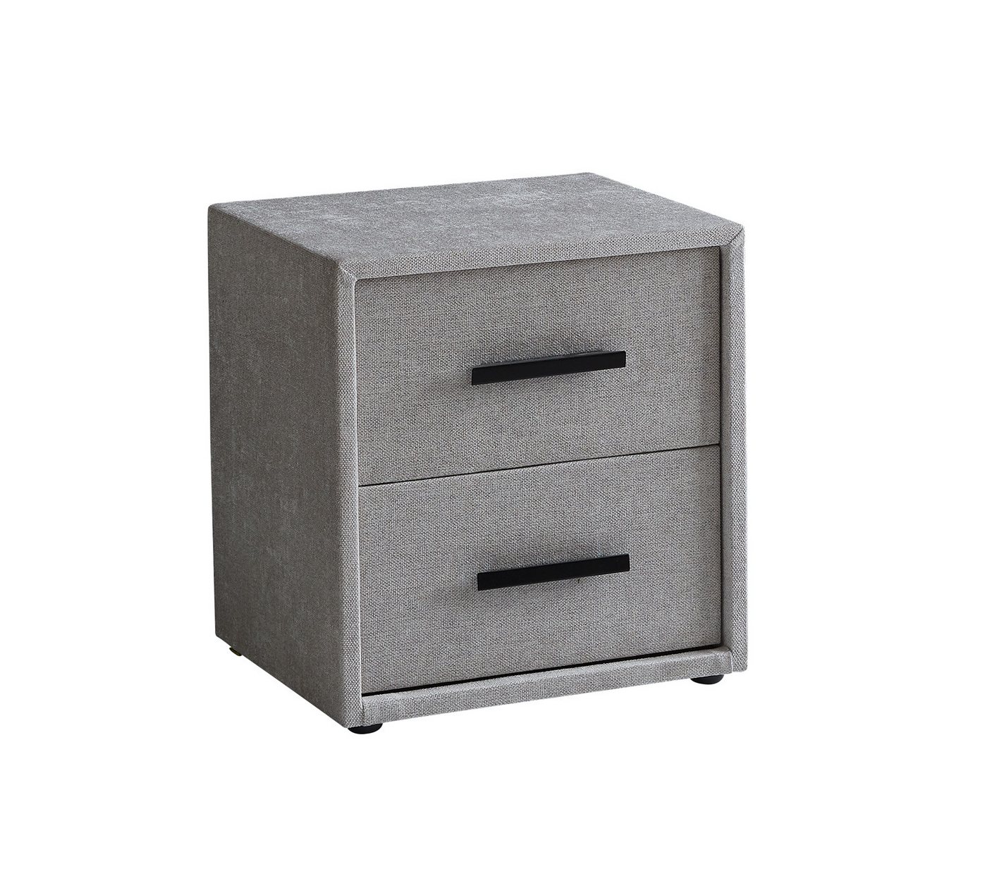 abc bedding Boxspringbett Komfortbett AYANA mit Samt Velours Webstoff in Grau Beige, Voll-orthopädisches Schlafsystem inklusive Bettkasten – Bild 5 von 5