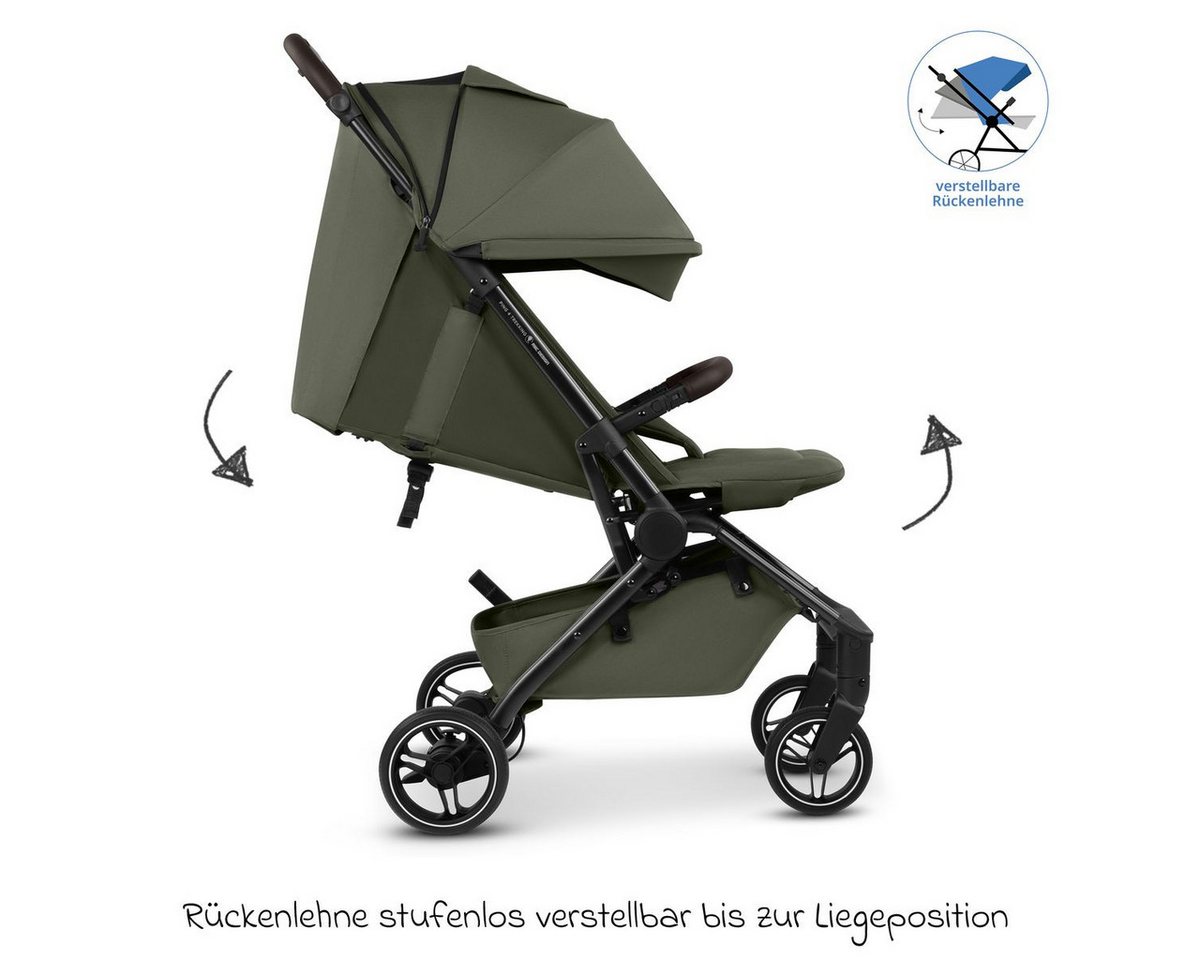 ABC Design Kinder-Buggy Ping 4 Trekking - Pea, leichter Sportwagen mit Liegefunktion & Einhand-Faltung bis 22 kg – Bild 5 von 5