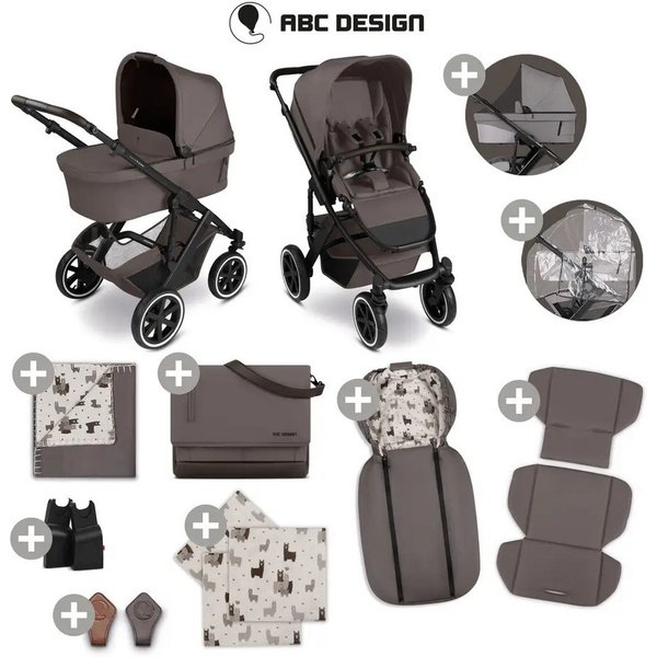 ABC Design Kinder-Buggy Salsa 5 Air - 2in1 Starter Set - Marron