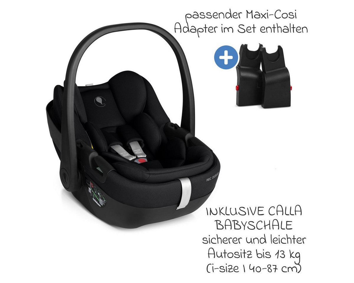 ABC Design Kombi-Kinderwagen Salsa Core - Ink, 3in1 Kinderwagen Buggy Set mit Babywanne, Babyschale Calla & Sportsitz – Bild 2 von 5