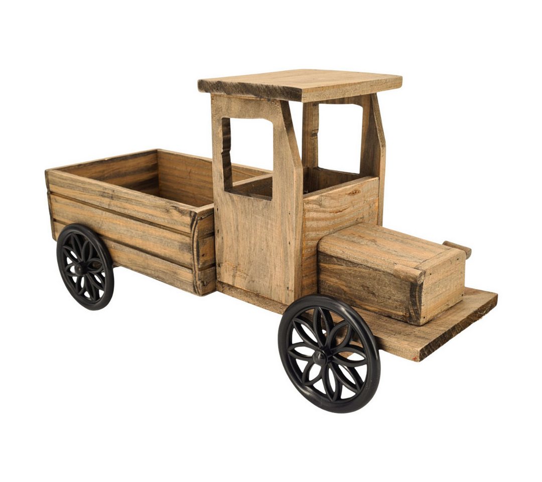 abc HOME Gartenfigur Pflanzständer LkW, Holz – Bild 2 von 5
