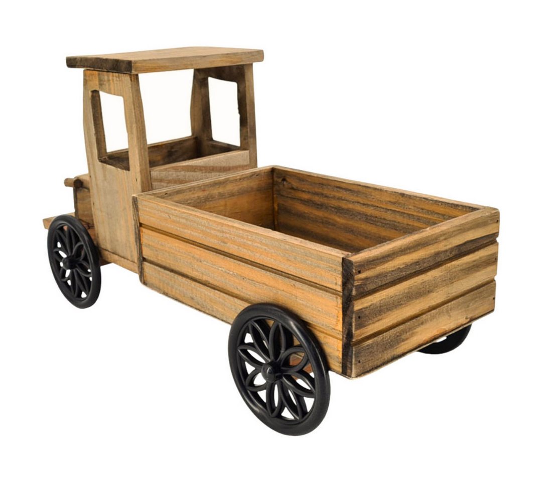 abc HOME Gartenfigur Pflanzständer LkW, Holz – Bild 3 von 5