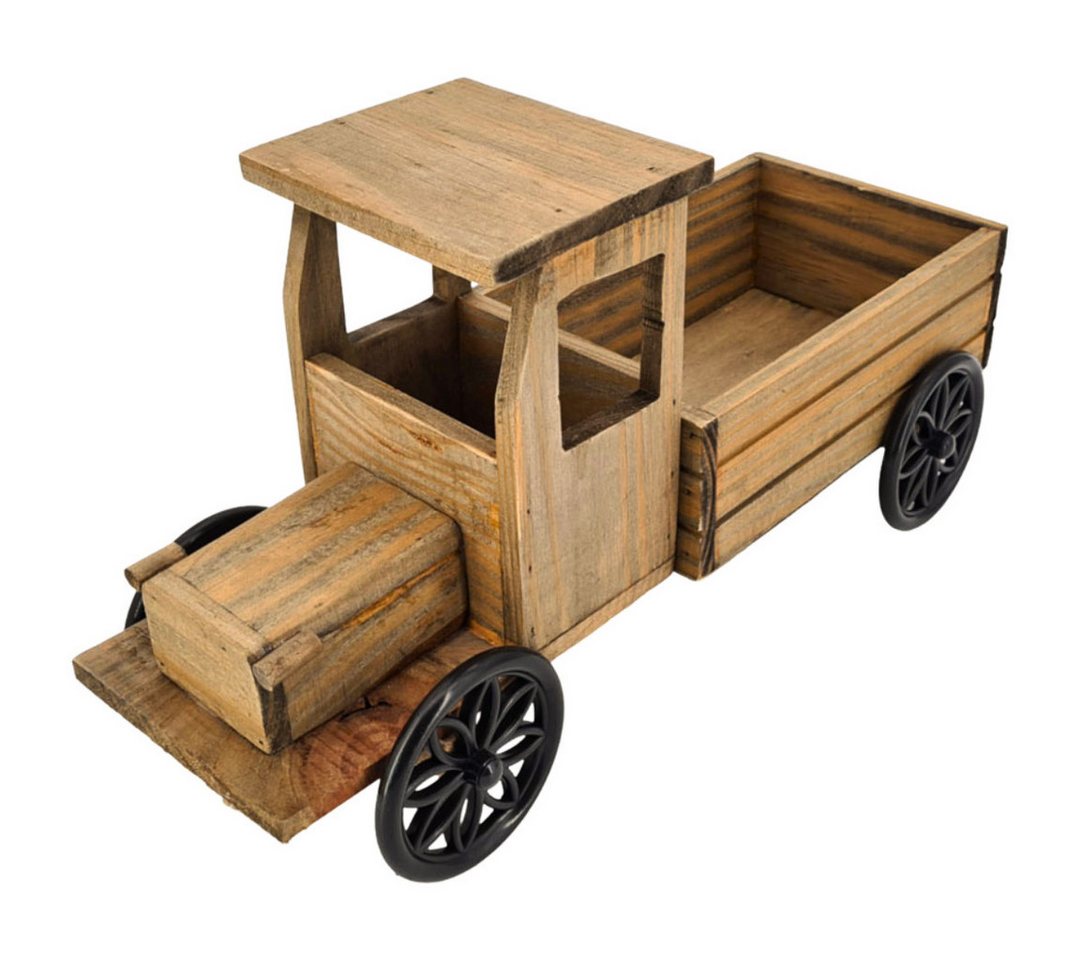 abc HOME Gartenfigur Pflanzständer LkW, Holz – Bild 4 von 5
