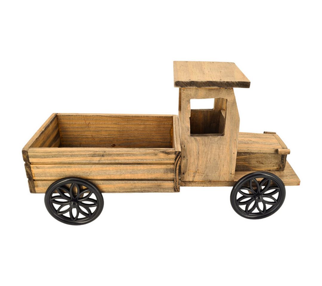 abc HOME Gartenfigur Pflanzständer LkW, Holz – Bild 5 von 5