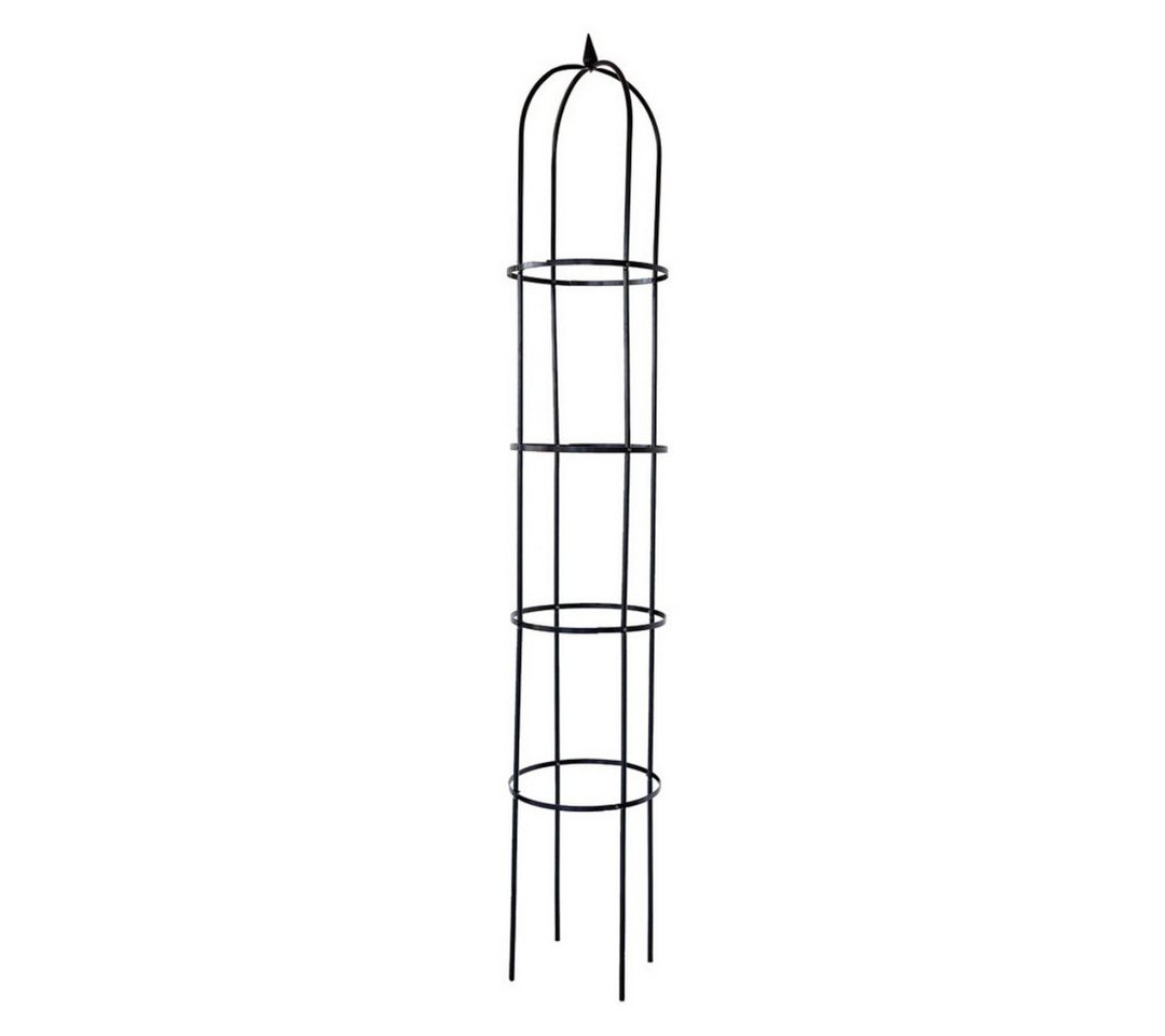 abc HOME Rankhilfe Obelisk, Metall, Schwarz, 240 cm H – Bild 2 von 3