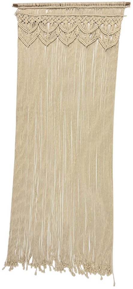 abc HOME Türvorhang Makramee Baumwolle 90x200cm – Boho-Sichtschutz handgeknüpft – Bild 2 von 5