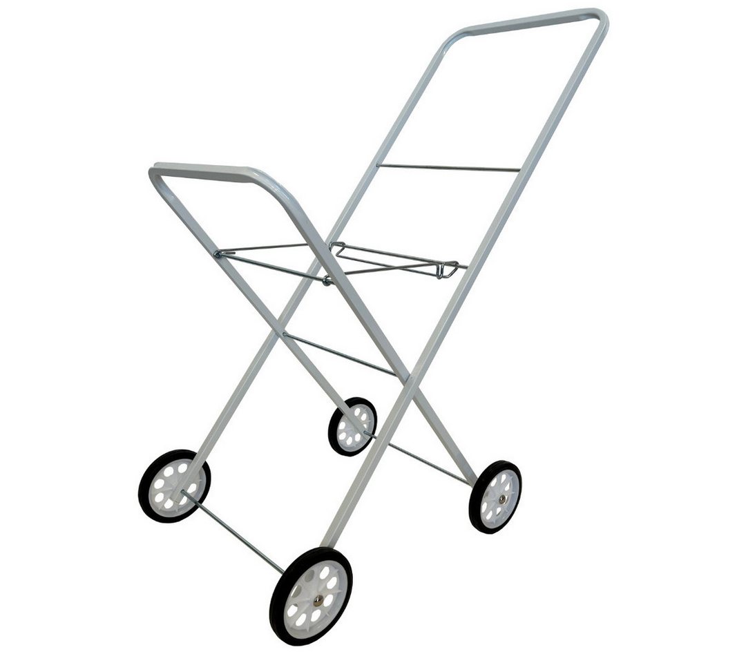 abc HOME Wäschekorb Wäschekorbwagen, Ablagefläche, Klappbar, Weiß, Metall, 92 cm H – Bild 2 von 5