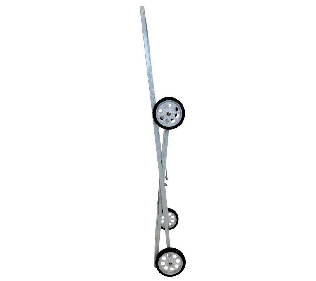 abc HOME Wäschekorb Wäschekorbwagen, Ablagefläche, Klappbar, Weiß, Metall, 92 cm H – Bild 5 von 5