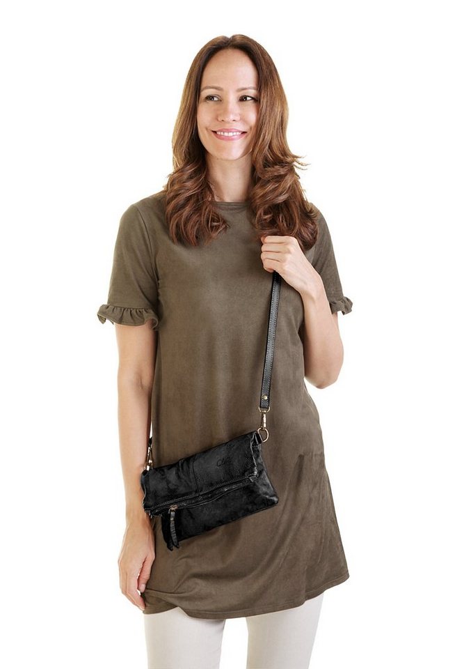 Cluty Abendtasche CLUTY Damen echt Leder, Made in Italy, echt Leder, Made in Italy – Bild 2 von 5