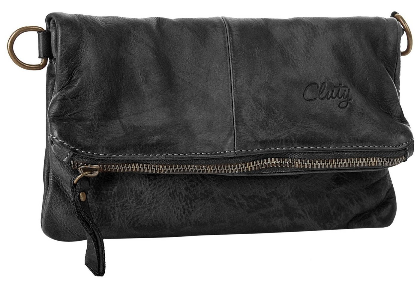 Cluty Abendtasche CLUTY Damen echt Leder, Made in Italy, echt Leder, Made in Italy – Bild 3 von 5