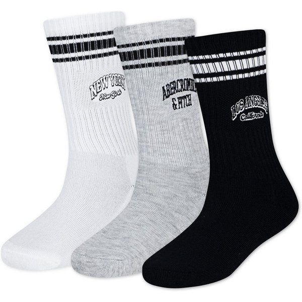 Abercrombie Kids Freizeitsocken (Packung, 3-Paar, 3er) Bequeme, wadenhohe Socken