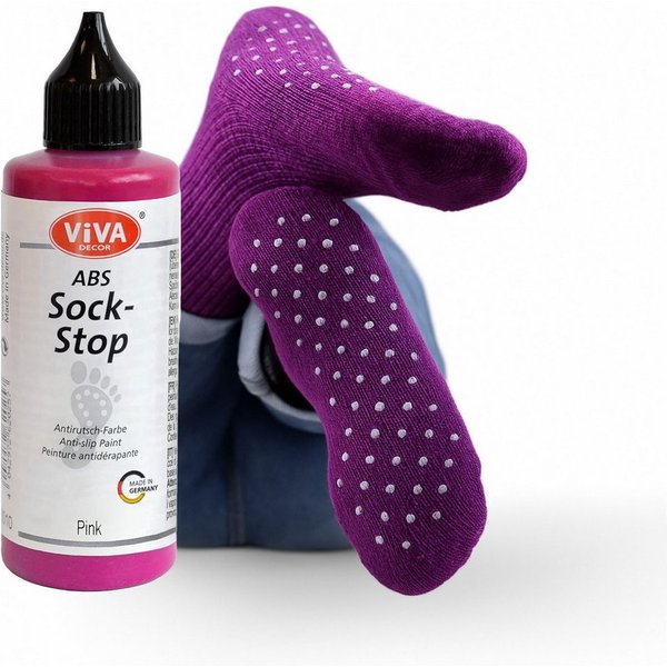 Viva Decor ABS-Socken ViVA DECOR ABS Sock-Stop 82ml, Pink