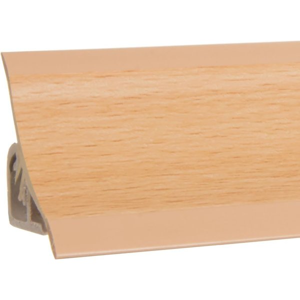 HOLZBRINK Abschlussleiste HOLZBRINK Küchenabschlussleiste Küchenleiste Buche 23x23mm 50 cm, selbstklebend, PVC, 1-St., Buche Wandabschlussleiste Arbeitsplatten 